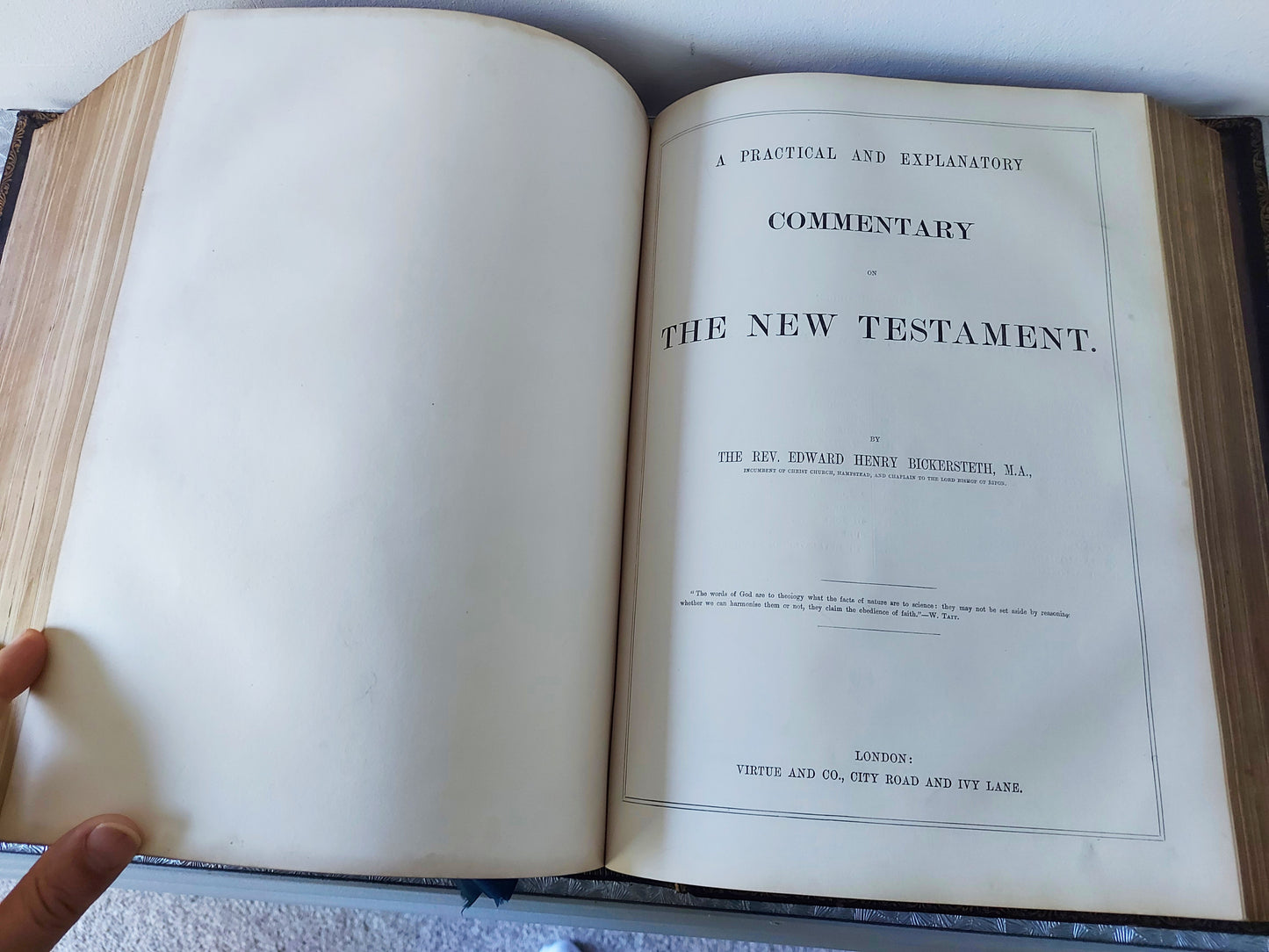 Pub. c.1860 - Holy Bible - A Practical and Explanatory Commentary on The Old and New Testament by Rev. Robert Jamieson - Illustrated - Notable Provenance - from The Royal Family