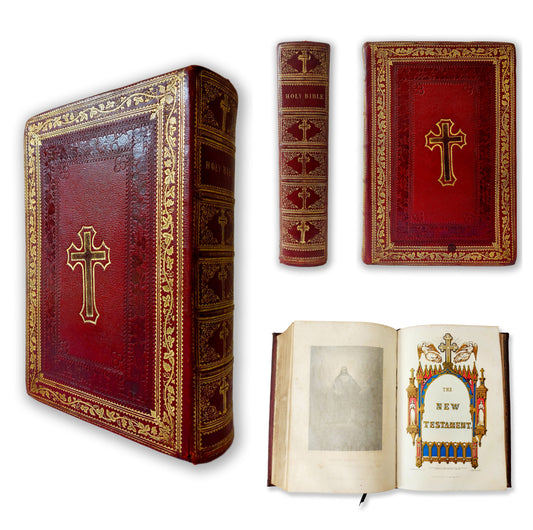 Pub. 1844 - Holy Bible - DOUAY Version of the Old & New Testament by Edward Dunigan, New York